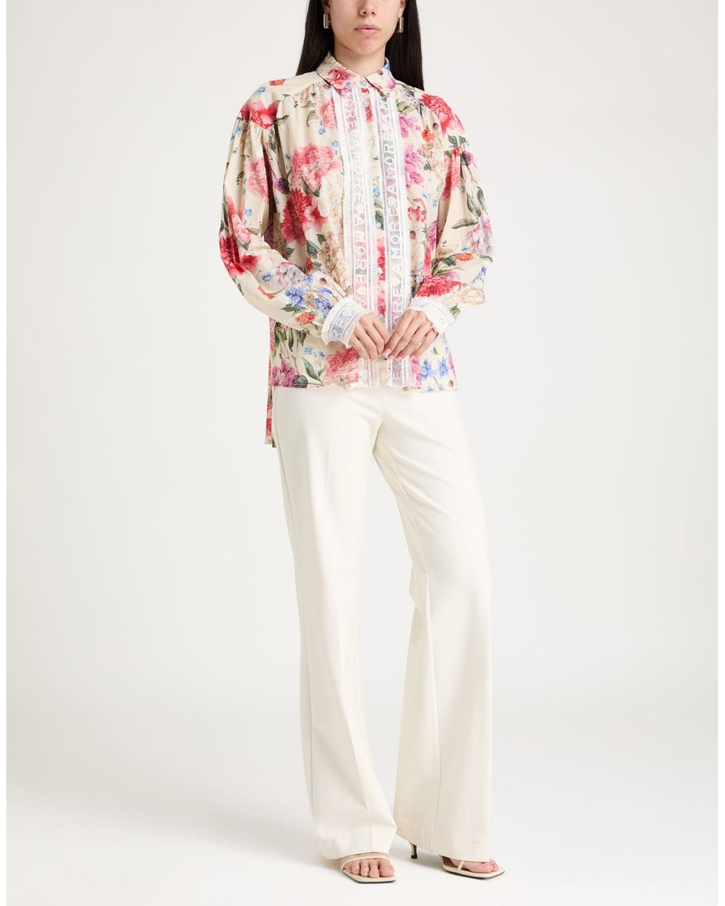 5 PROGRESS Pink Ivory Shirt Cotton