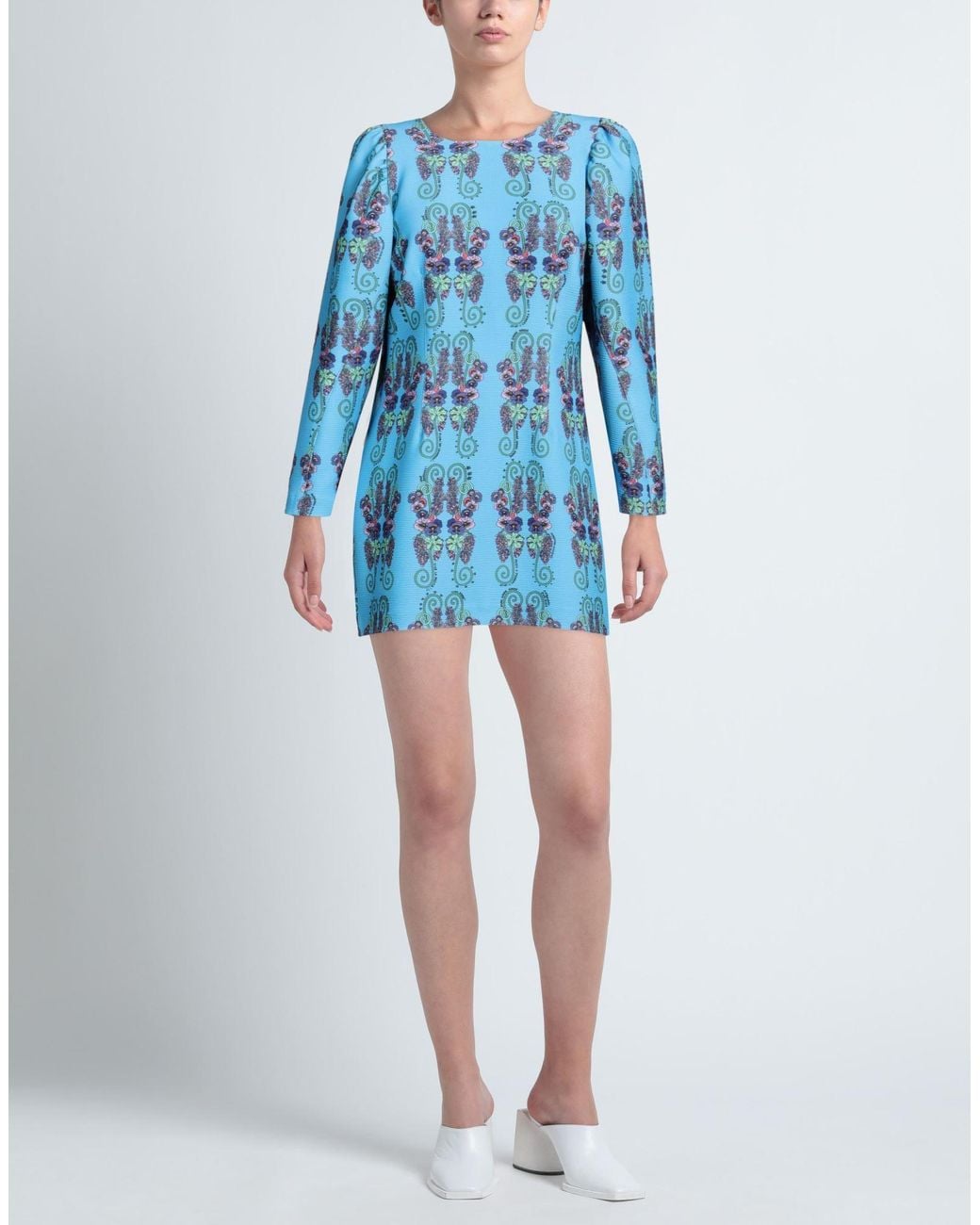 ALESSANDRO ENRIQUEZ Blue Mini-Kleid