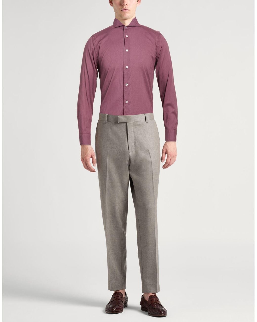 Fedeli Hemd in Purple für Herren