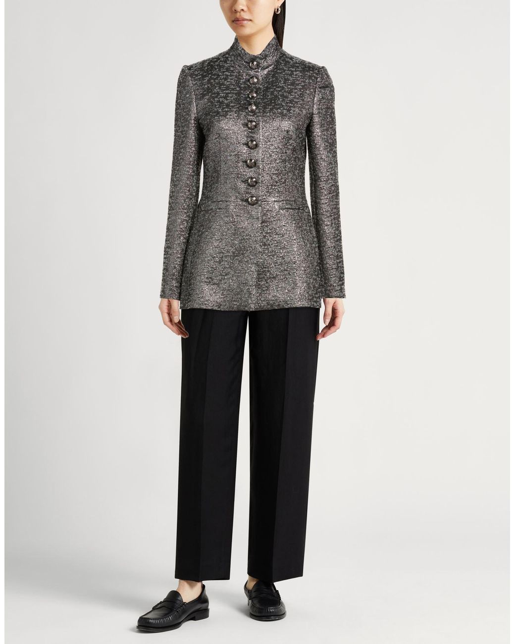 Sly010 Black Jacket Polyester, Polyacrylic, Wool, Synthetic Fibers, Metallic Polyester