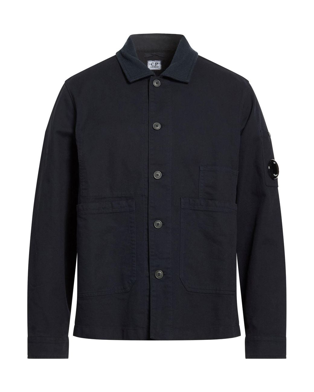 C P Company Blue Midnight Jacket Cotton, Polyamide, Elastane for men