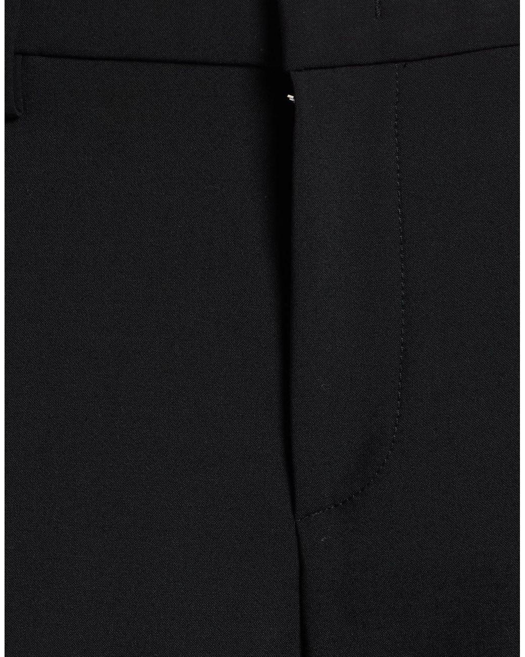 Dondup Black Pants Polyester, Virgin Wool, Elastane