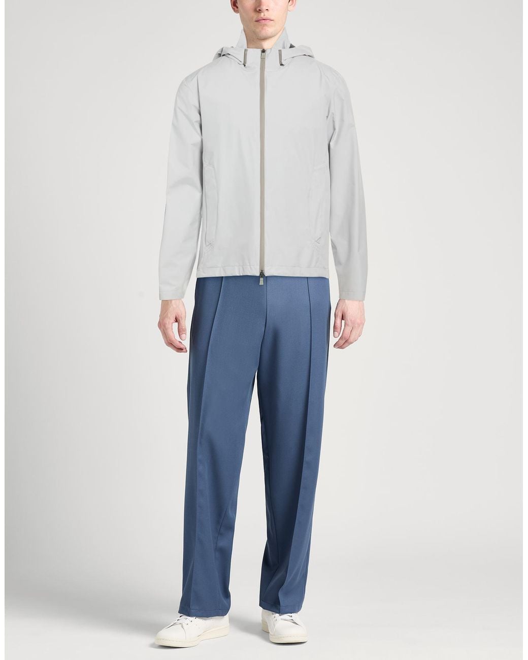 Herno Gray Light Jacket Polyester, Ptfe for men
