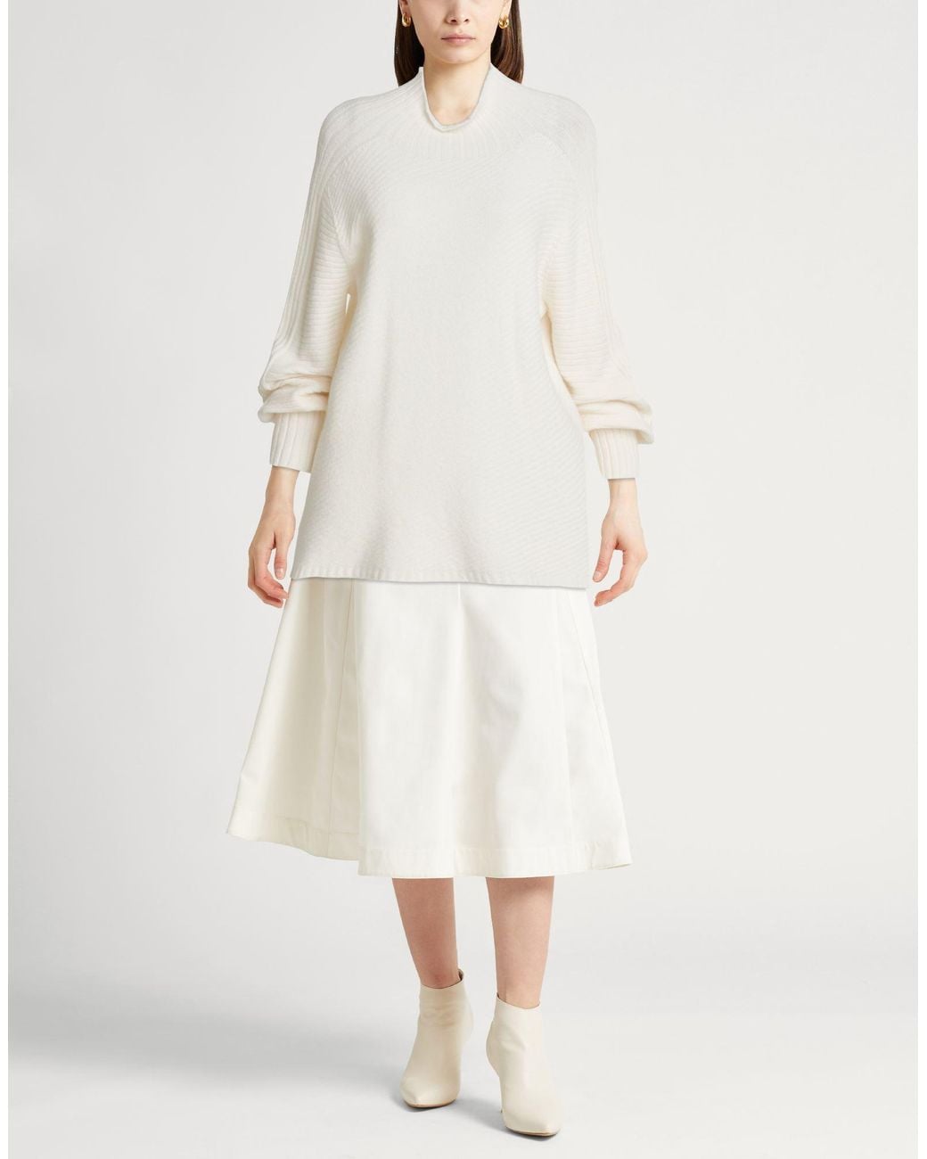 Eleventy White Platinum Light Sweater Cashmere, Silk, Polyester