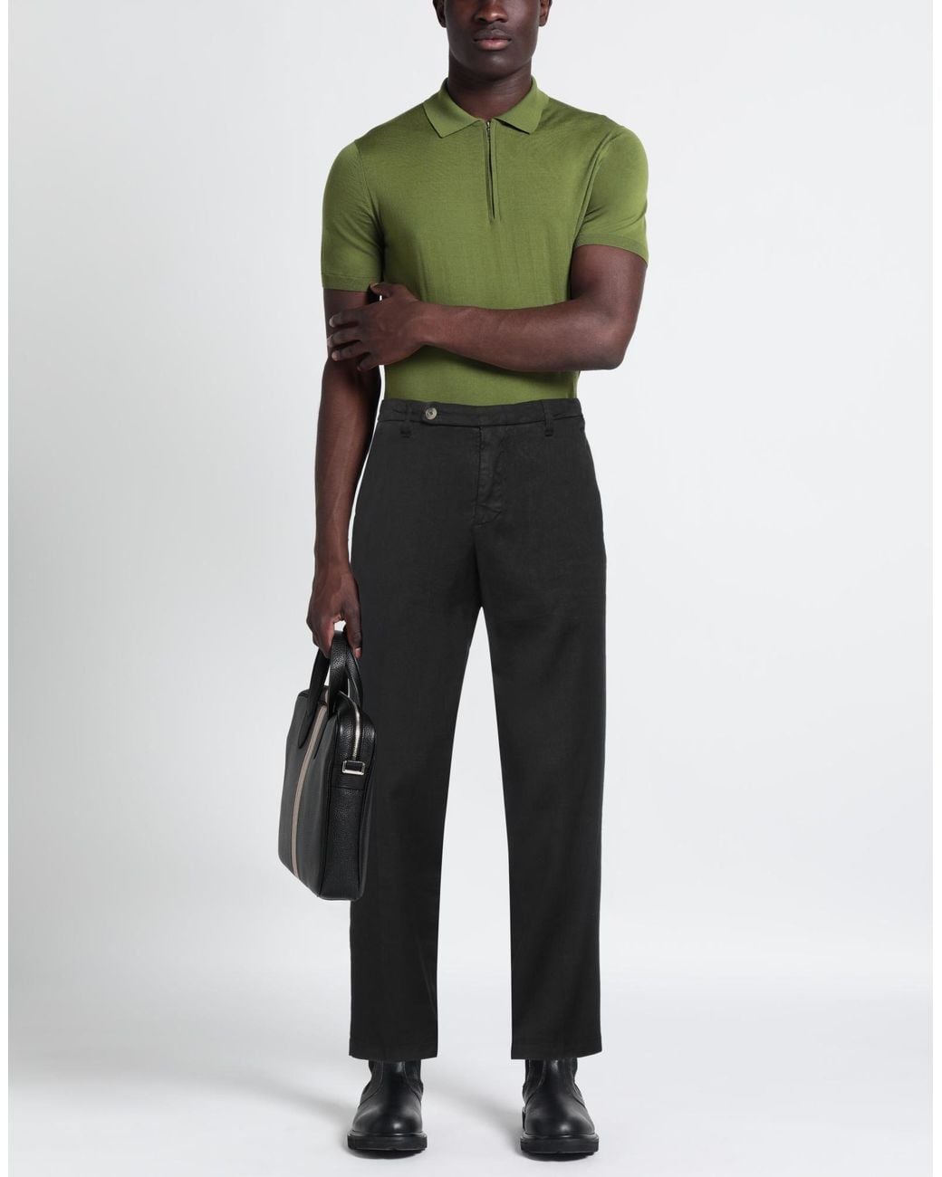 Entre Amis Black Pants for men