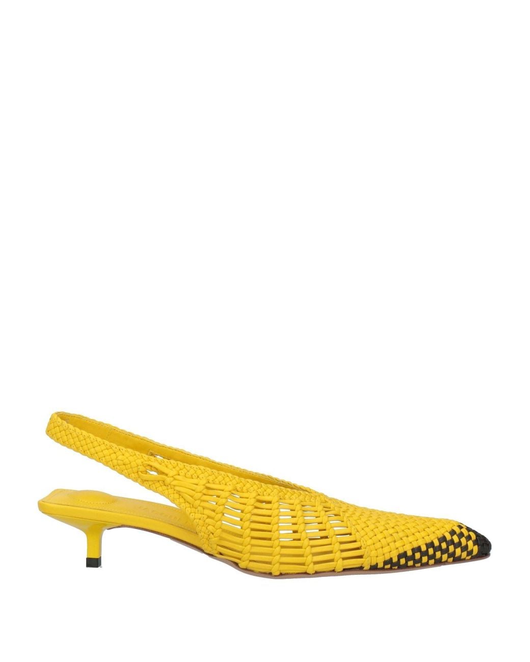 Jacquemus Yellow Slingback Pumps
