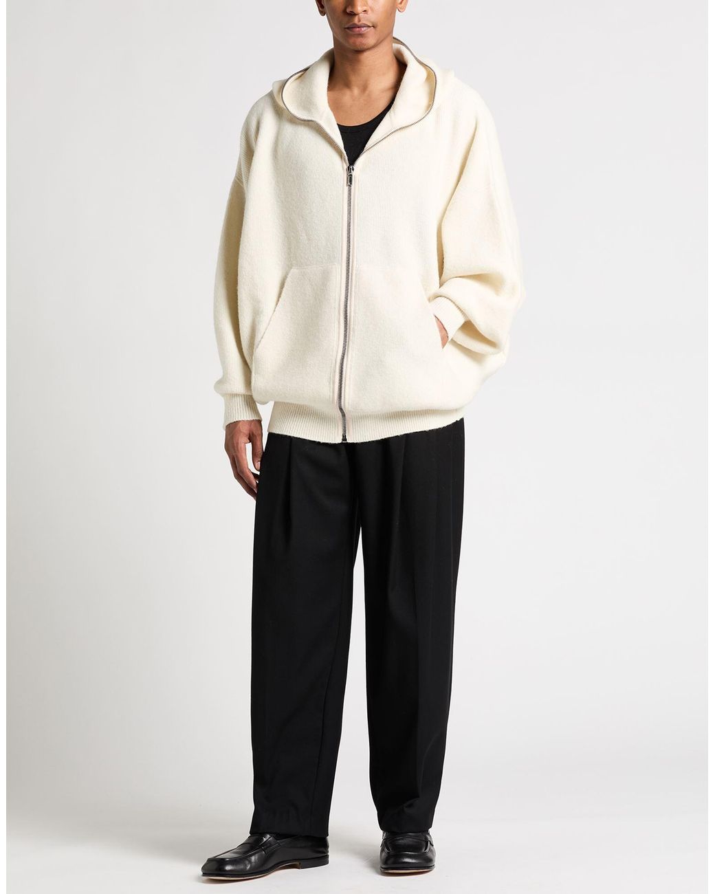 Rick Owens Natural Cream Cardigan Alpaca Wool, Polyamide, Wool, Elastane for men