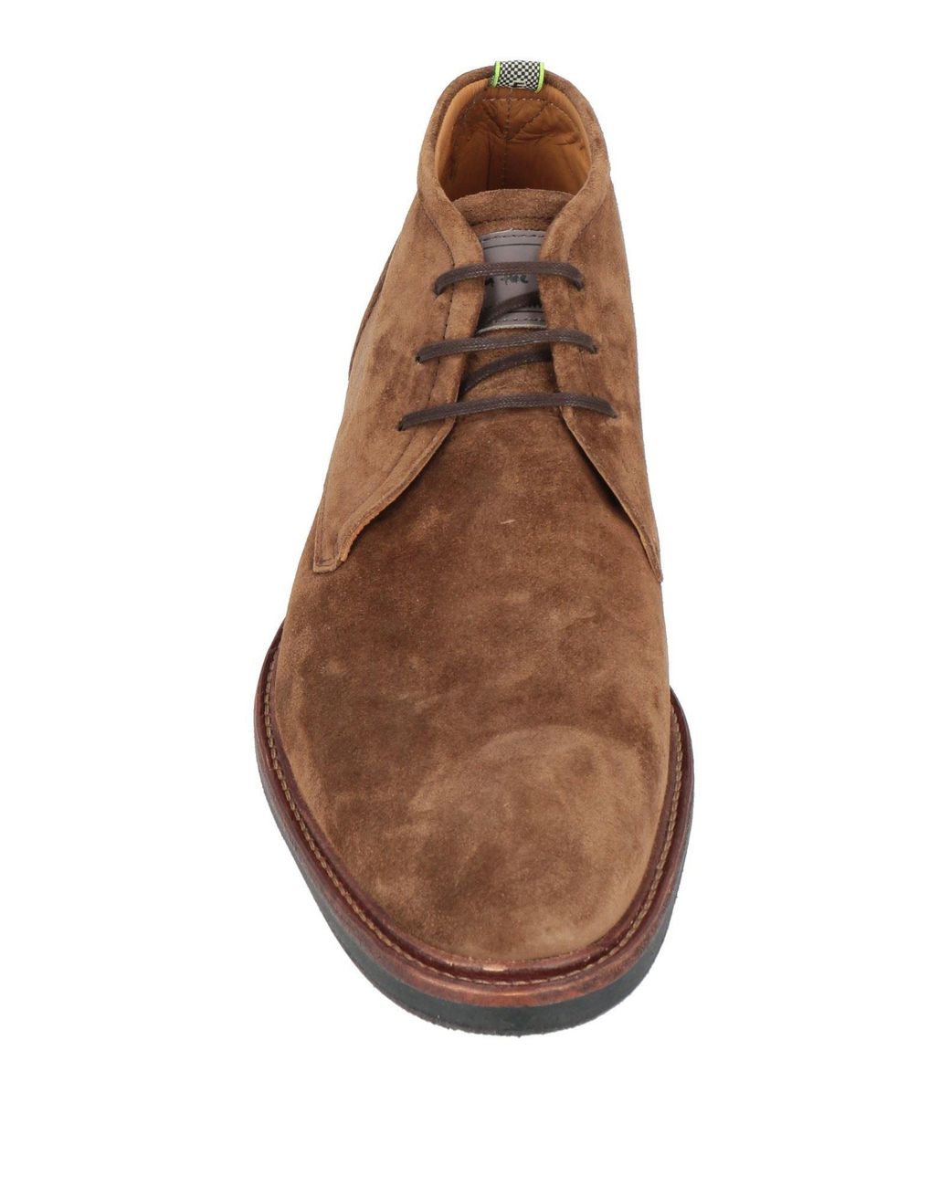 Floris Van Bommel Brown Camel Ankle Boots Leather for men