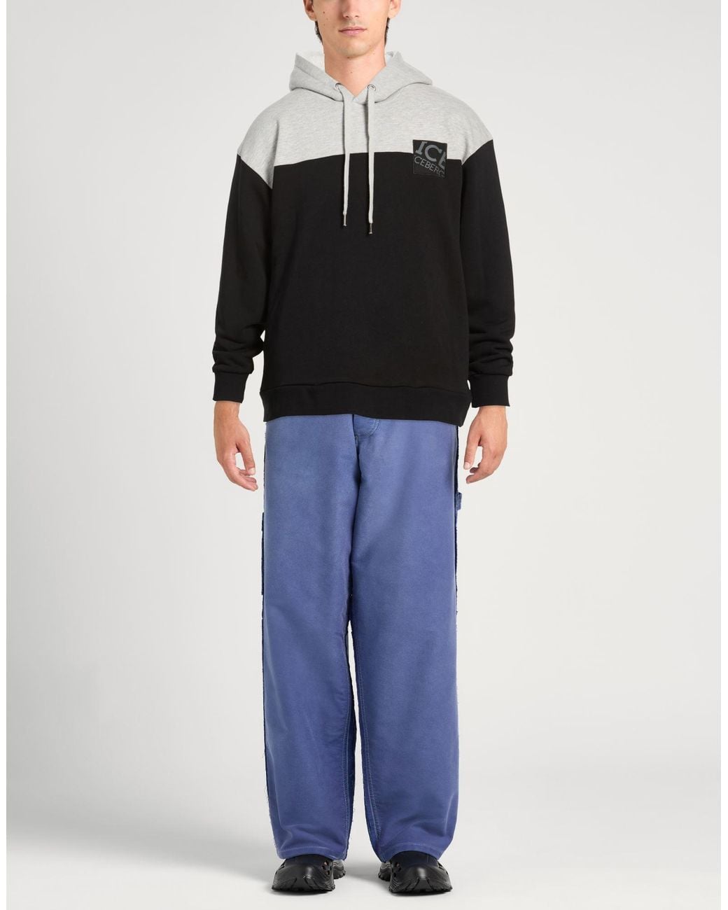 Ice Iceberg Black Sweatshirt Cotton, Polyester for men
