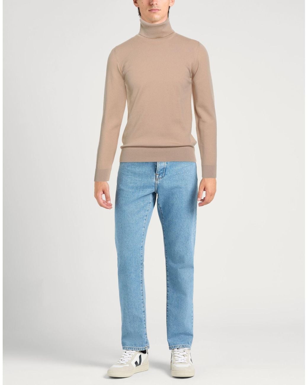 Alpha Studio Natural Turtleneck for men