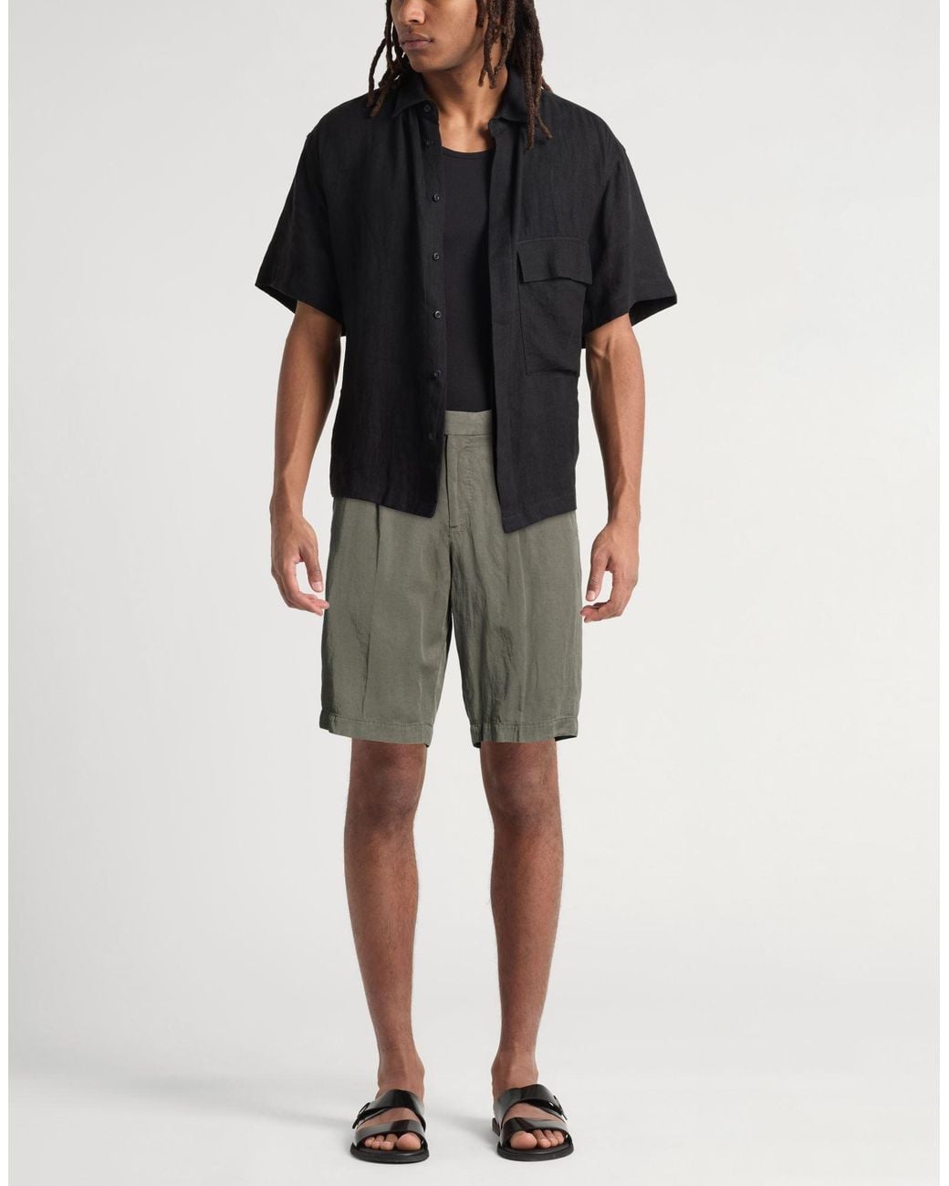 PT Torino Gray Shorts & Bermuda Shorts for men