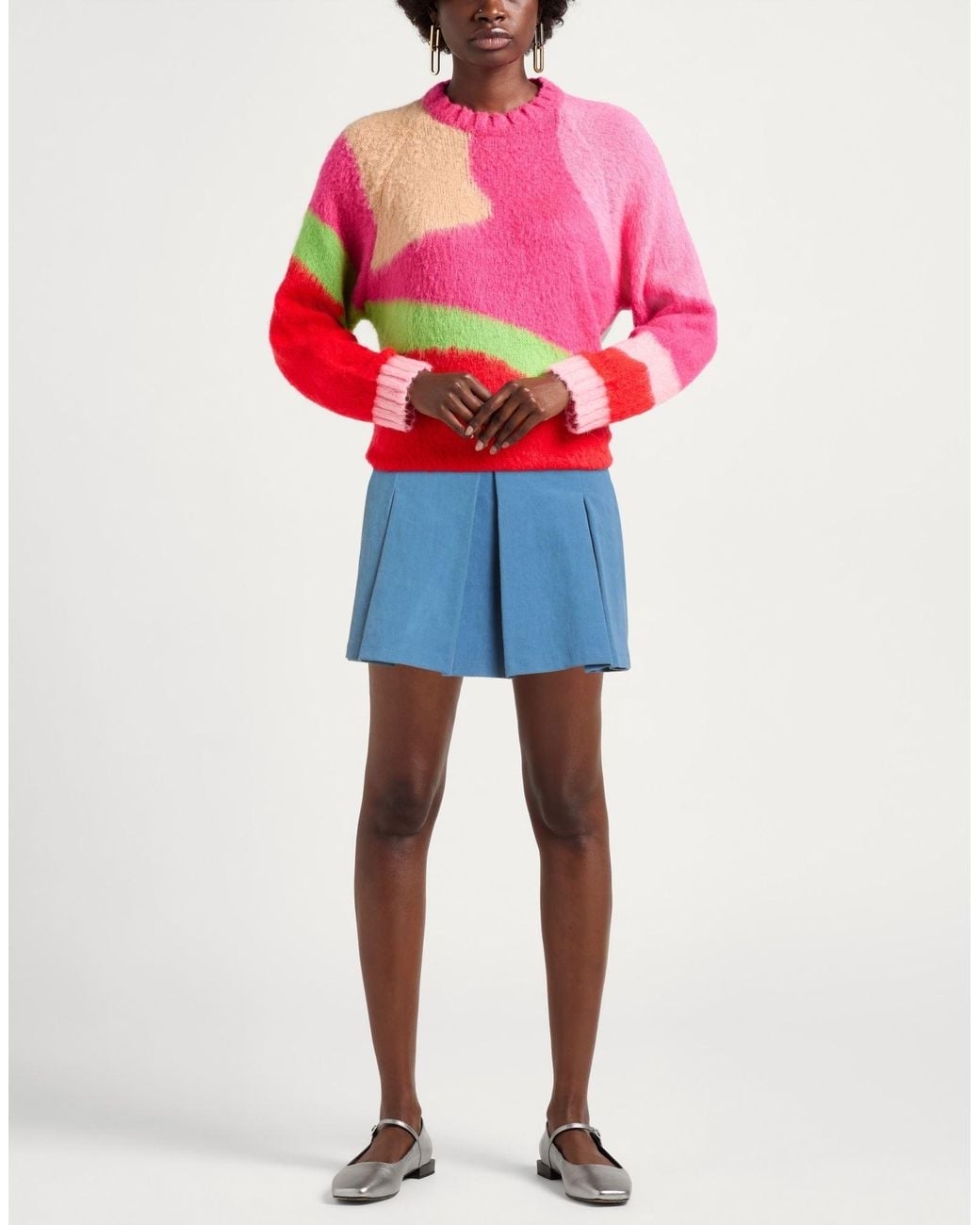 Haveone Blue Mini Skirt