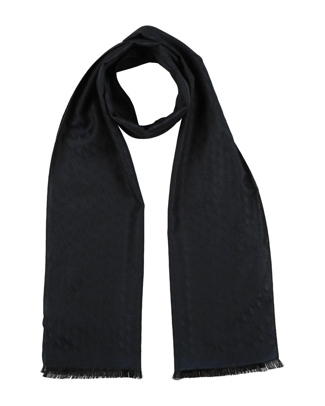 Missoni Black Midnight Scarf Wool, Silk for men