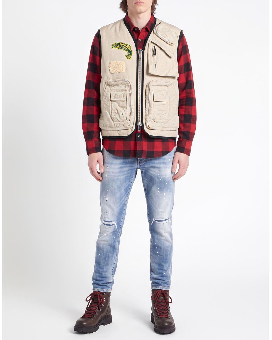 DSquared² Natural Vest Cotton for men