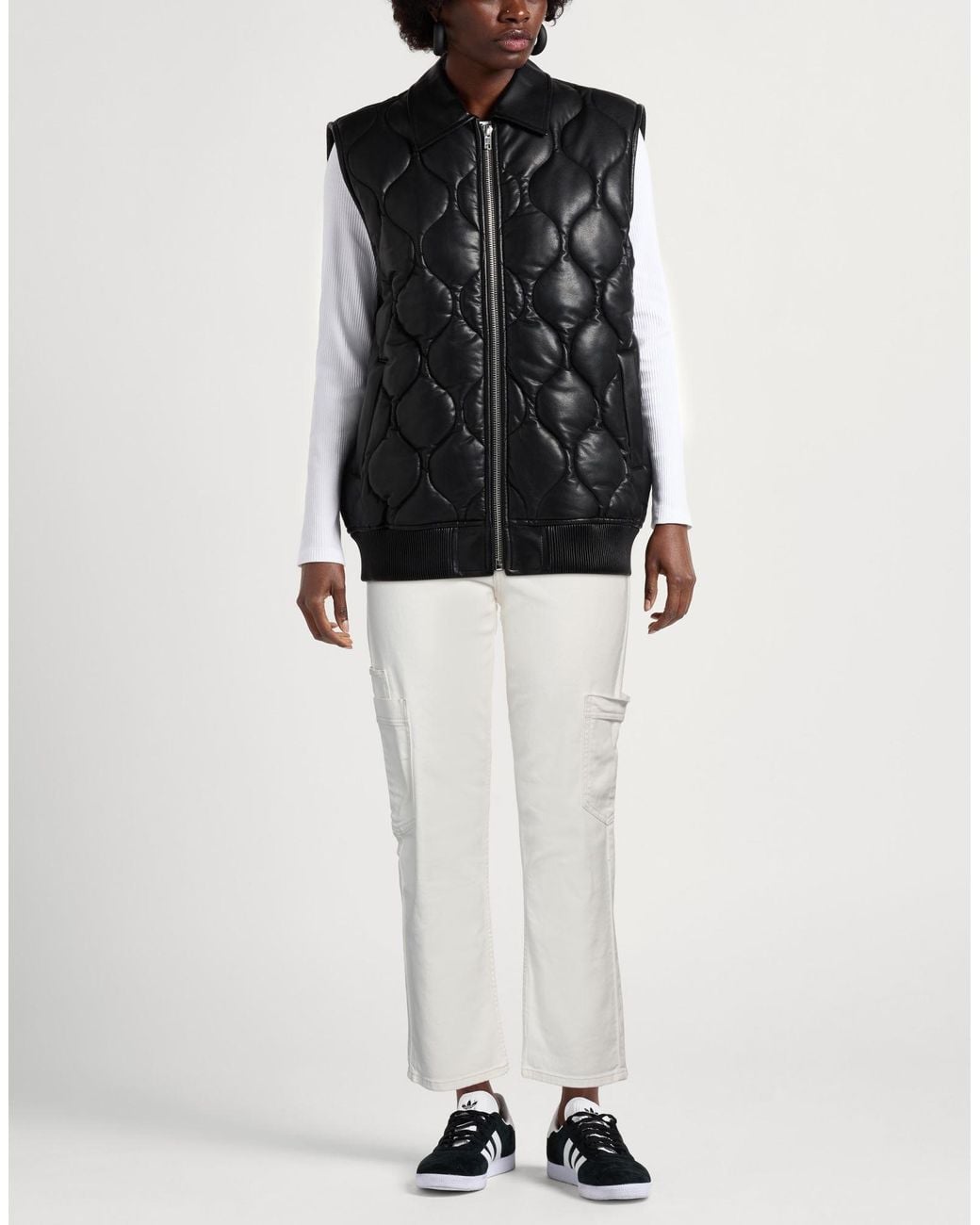 Twinset White Pants Cotton, Elastane