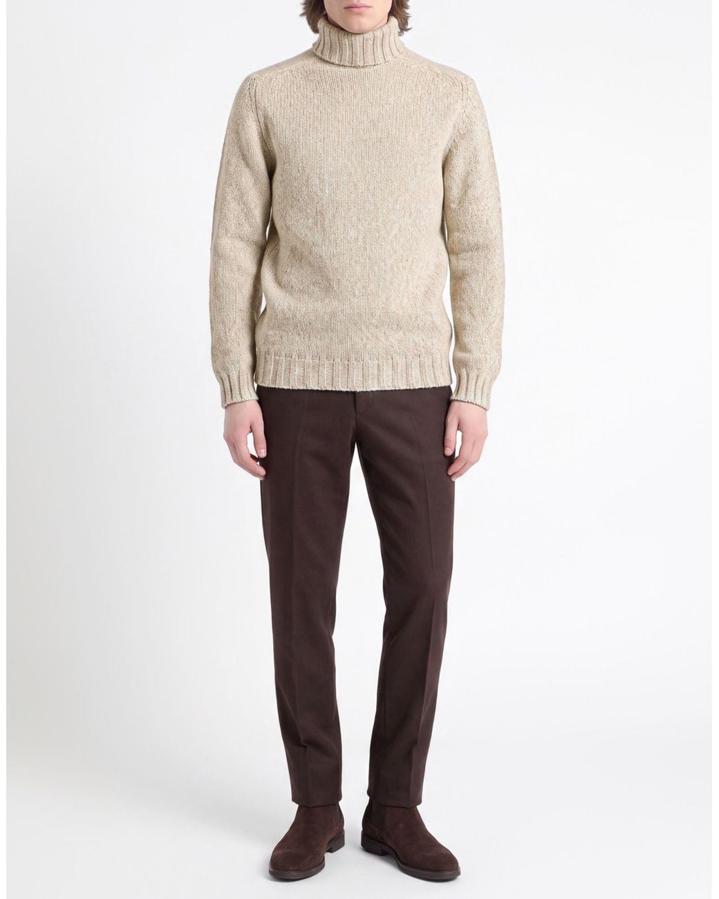 Fedeli White Turtleneck for men