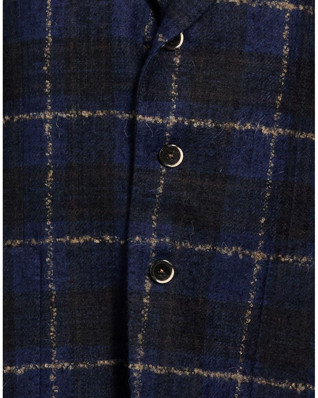 Luigi Bianchi Blue Blazer Wool, Polyester, Polyamide, Acrylic for men