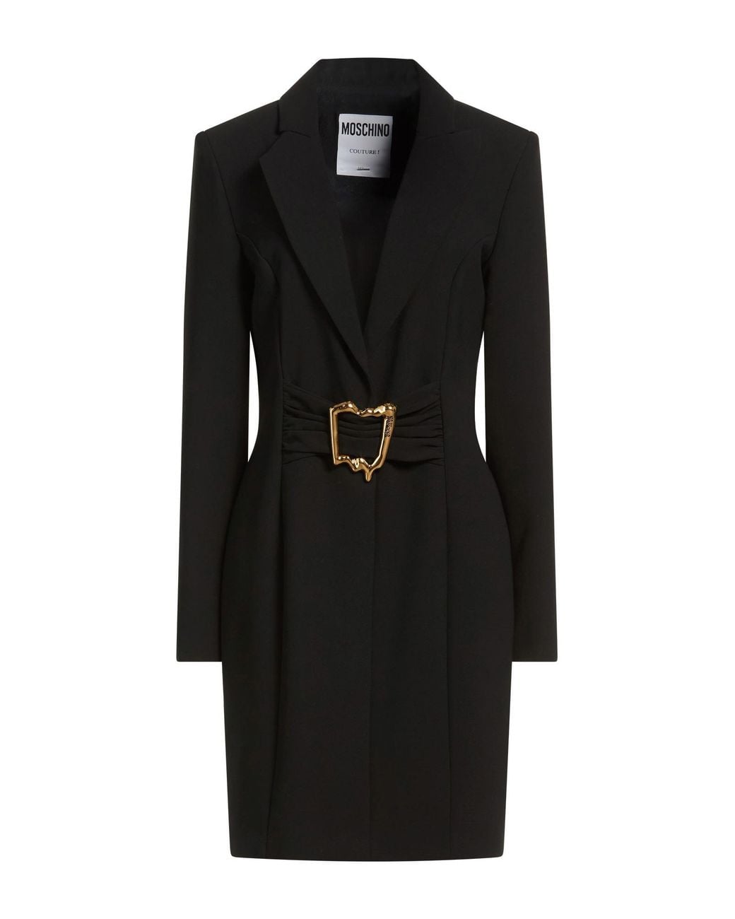 Moschino Black Couture Mini Dress Polyester, Elastane