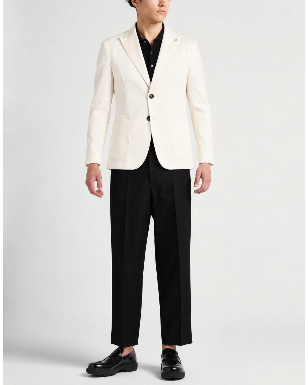 Stilosophy White Blazer Lyocell, Cotton, Linen for men