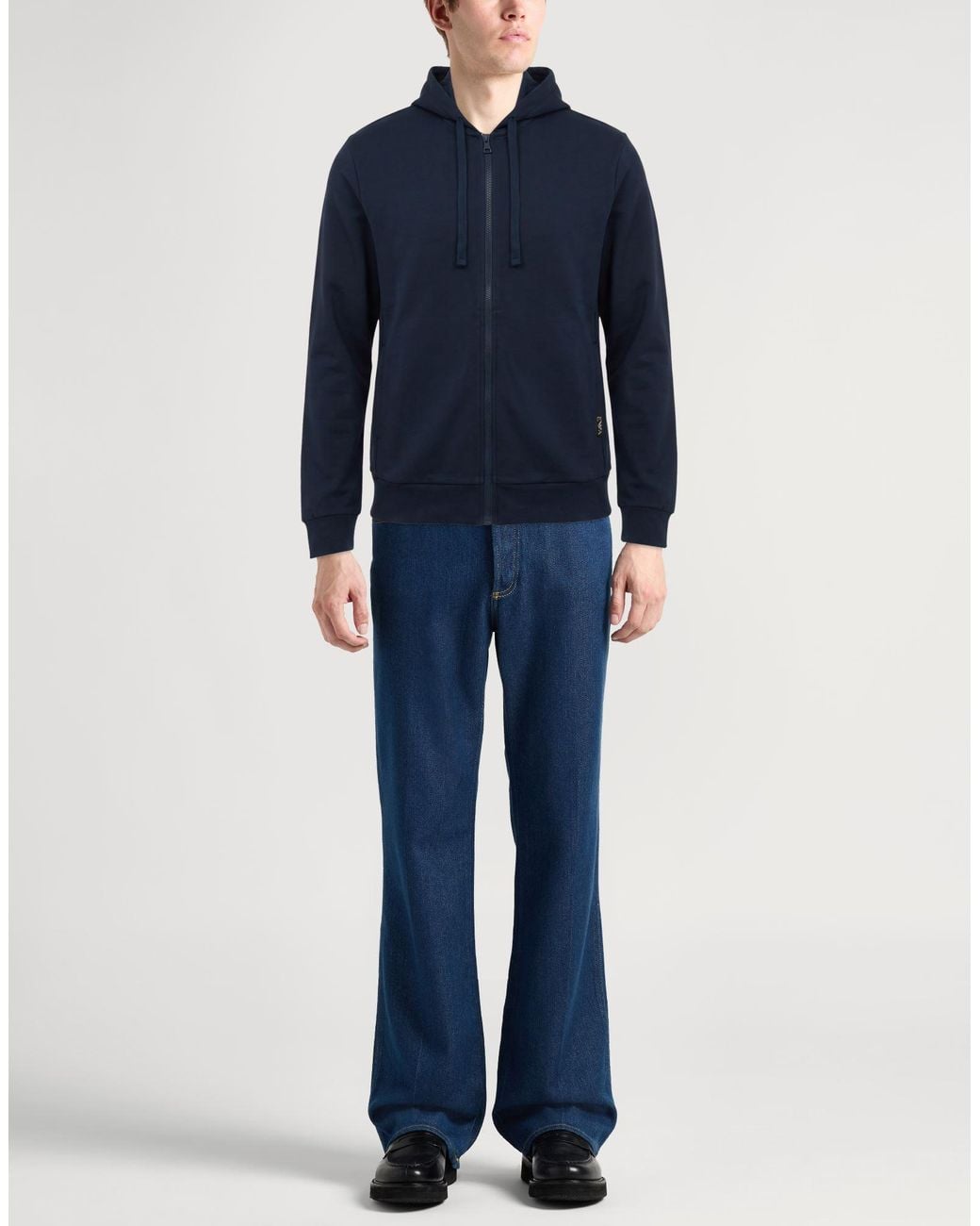 Emporio Armani Blue Underwear Sweatshirt Polyester, Cotton, Elastane for men