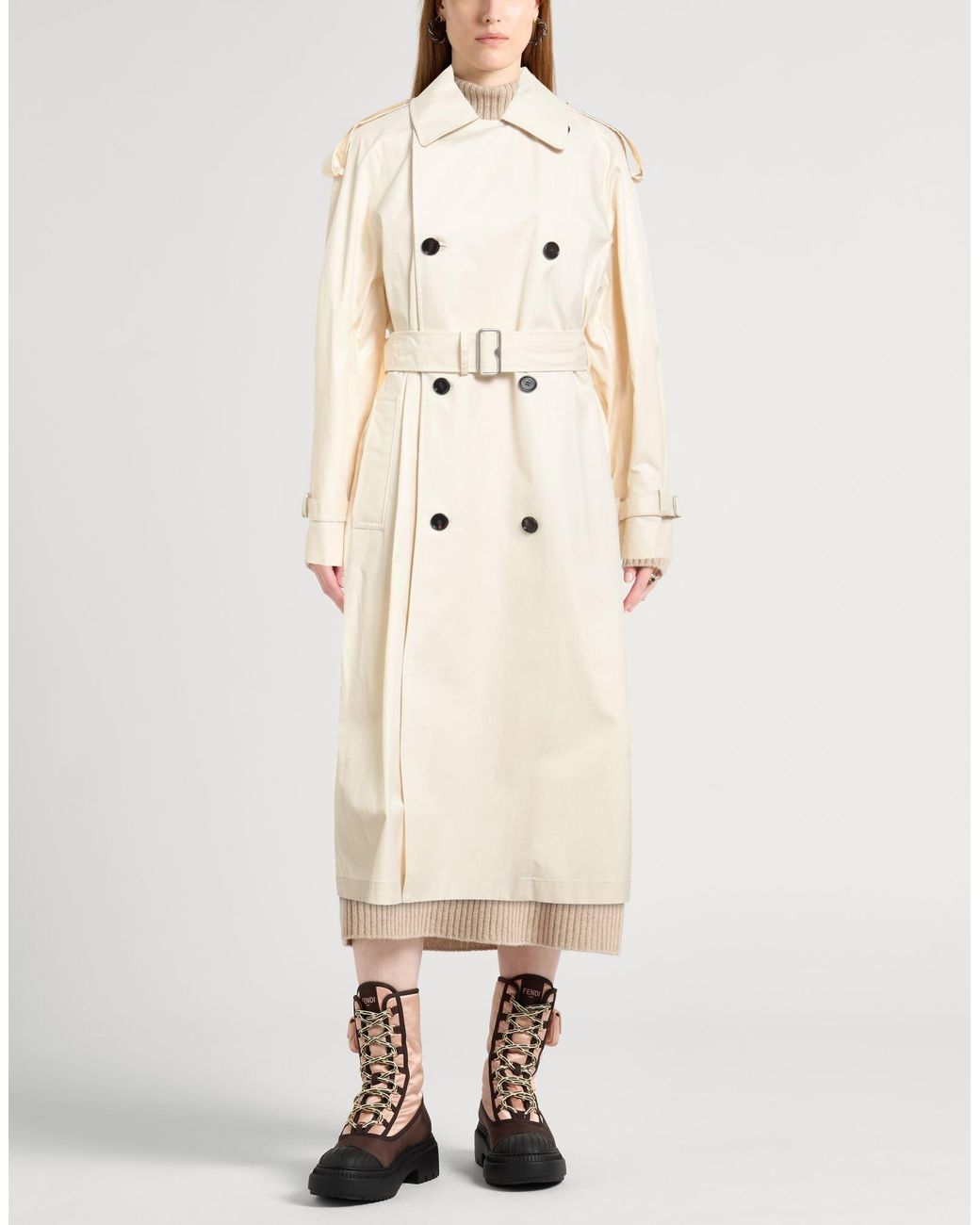 Burberry Natural Overcoat & Trench Coat