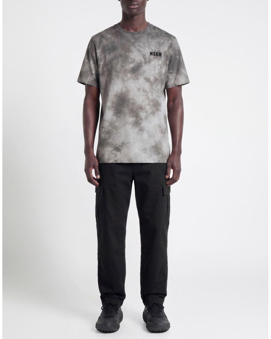 MSGM Gray T-Shirt Cotton for men