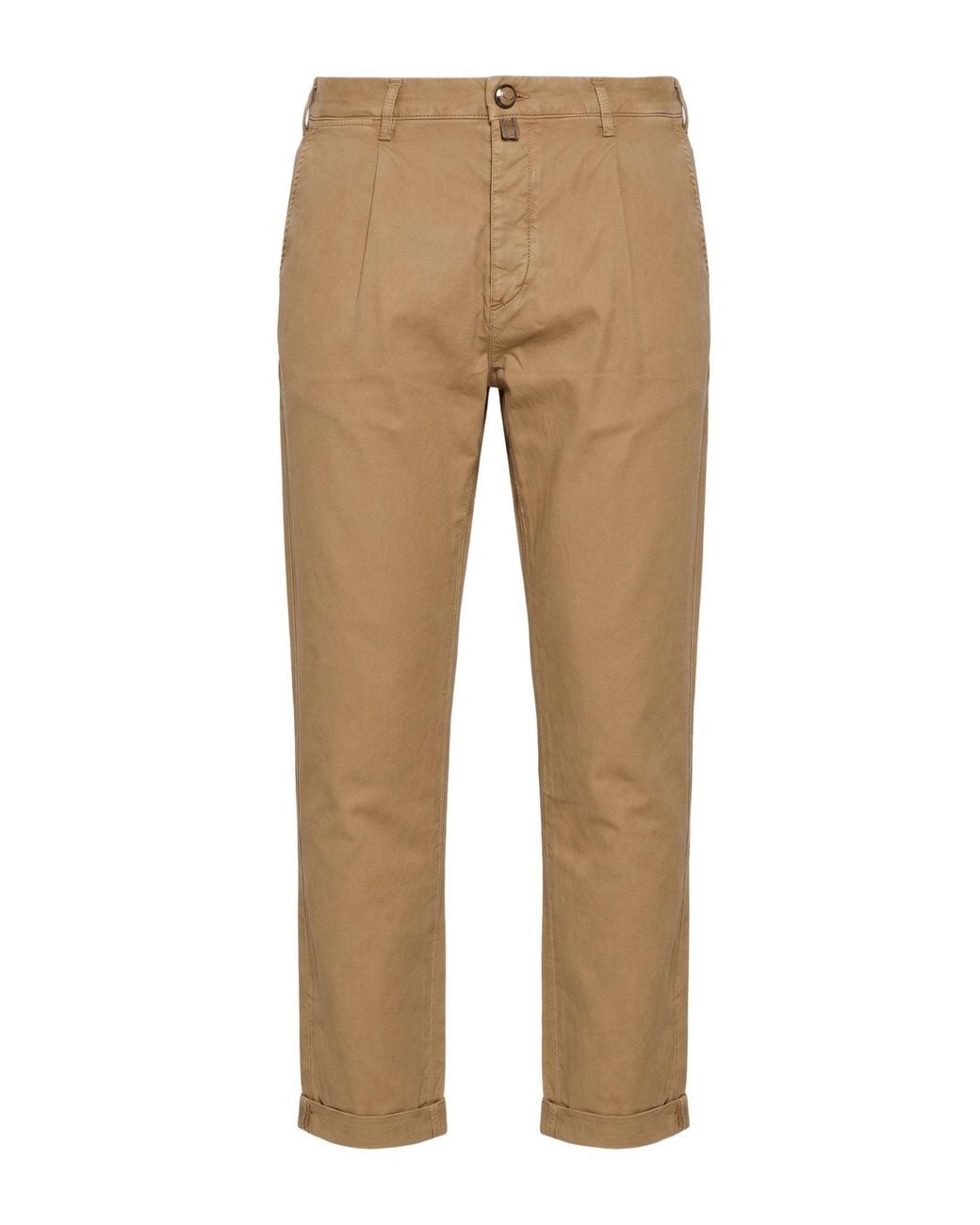 Jacob Cohen Natural Camel Pants Cotton, Linen, Lyocell, Elastane for men
