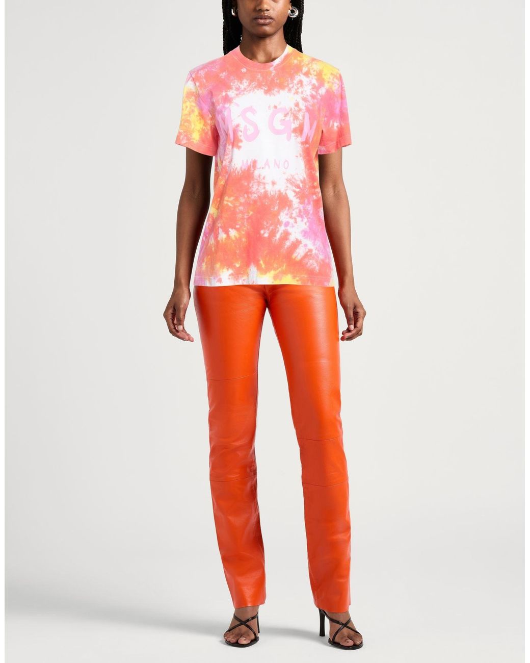 T-shirt MSGM en coloris Pink
