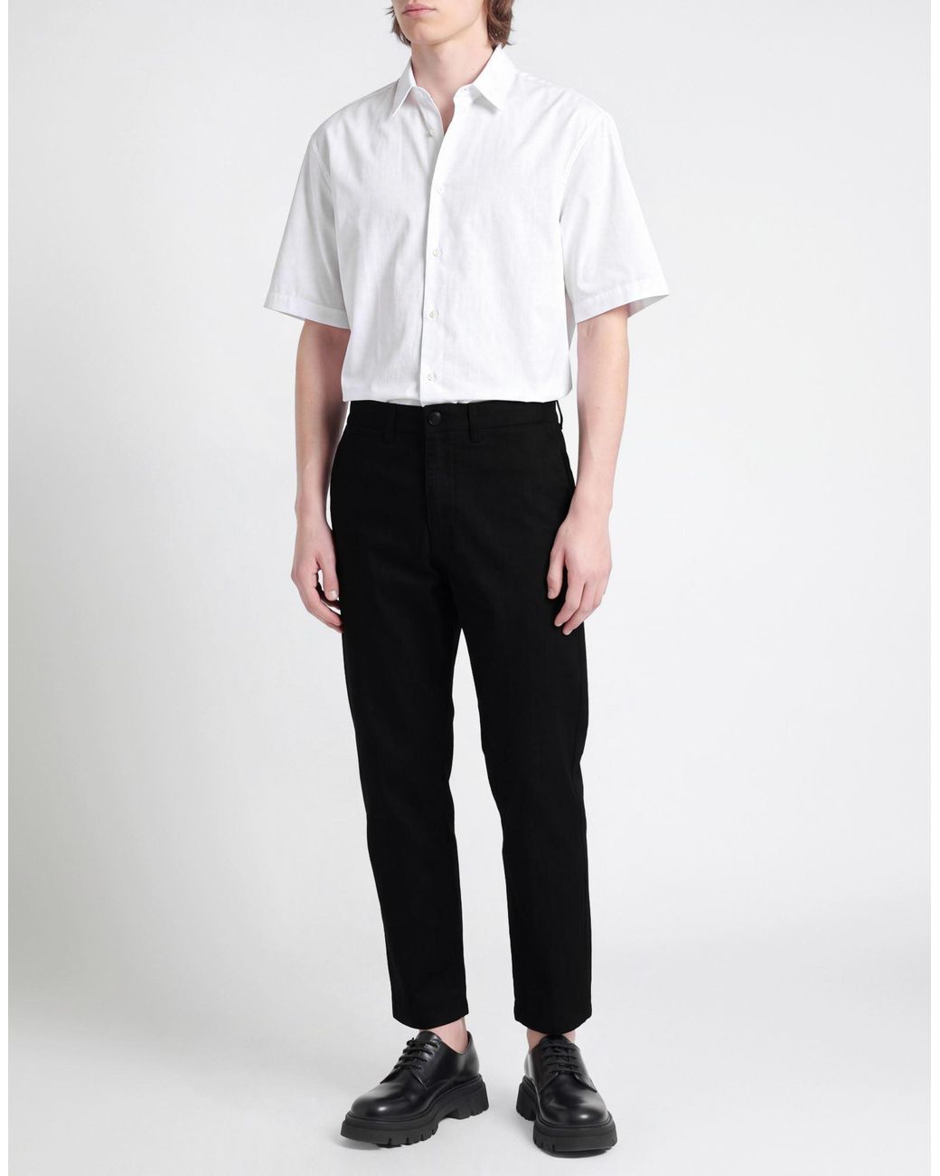7 For All Mankind Black Jeans Cotton, Polyester, Elastane for men