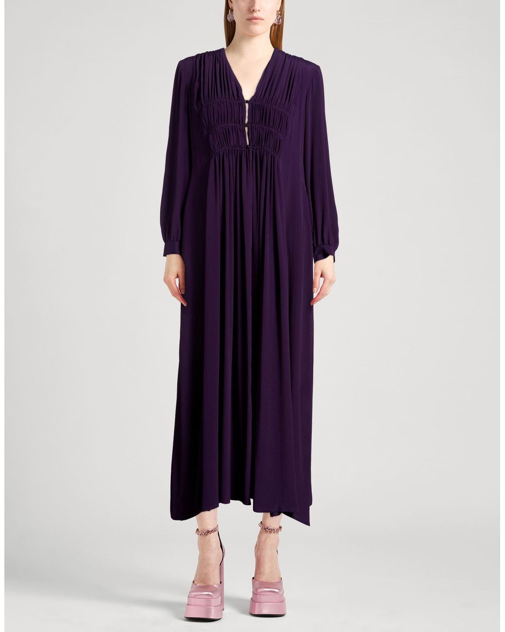 Liviana Conti Purple Midi Dresses