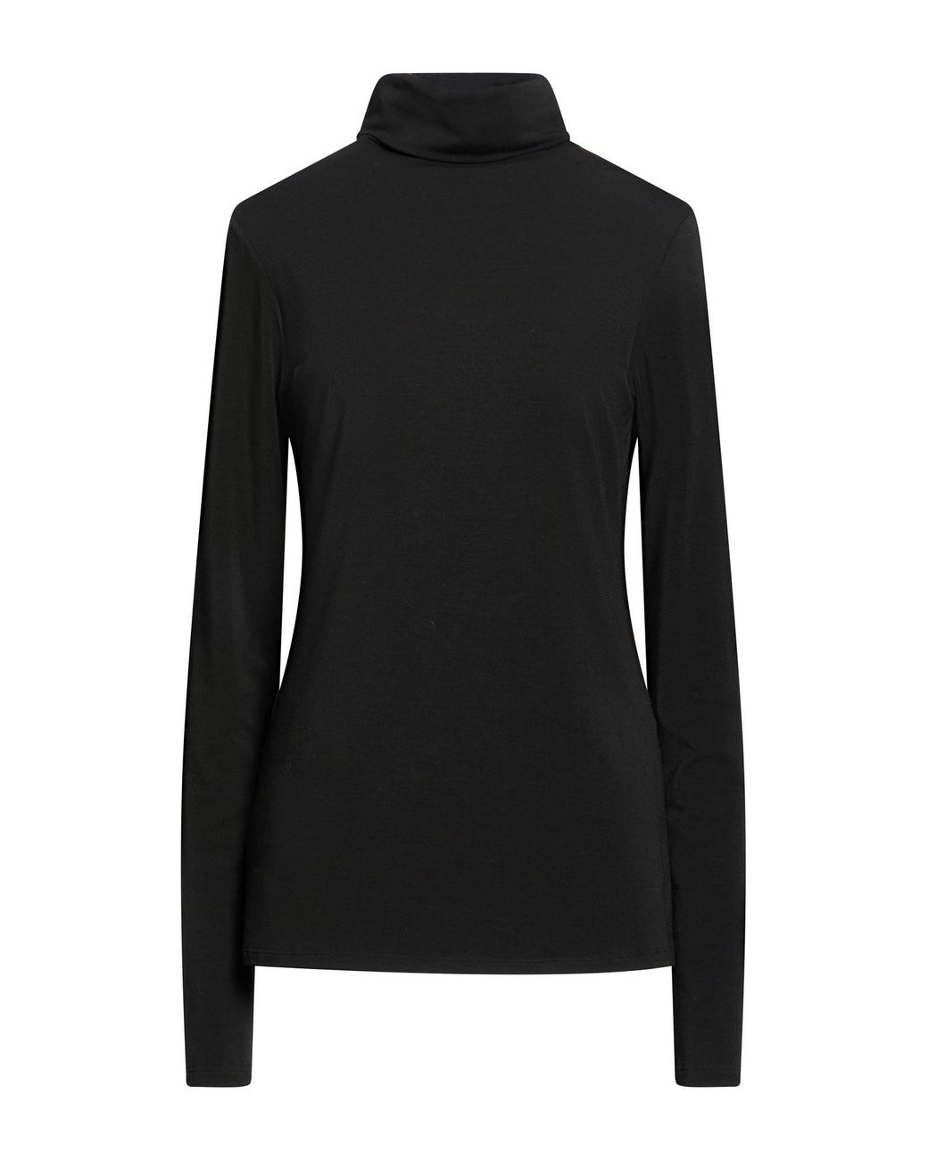 ALESSIA SANTI Black T-Shirt Polyester, Viscose, Elastane