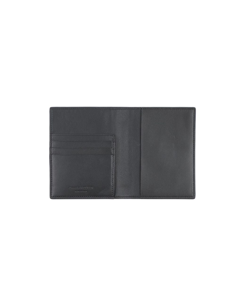 McQueen Gray Document Holder Soft Leather for men