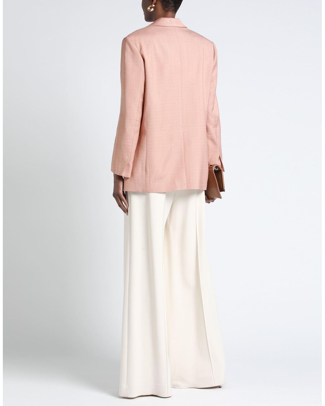 Sandro Pink Canvas Blazer