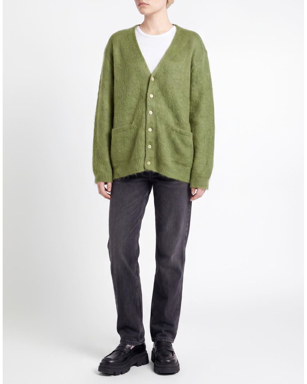 Roberto Collina Green Light Cardigan Merino Wool