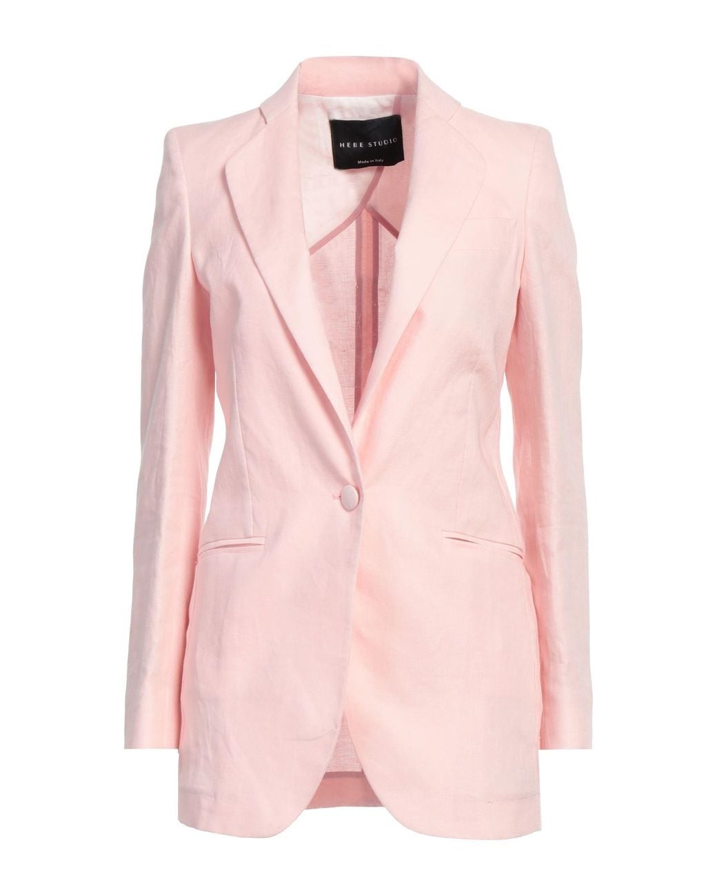 HEBE STUDIO Pink Blazer Linen