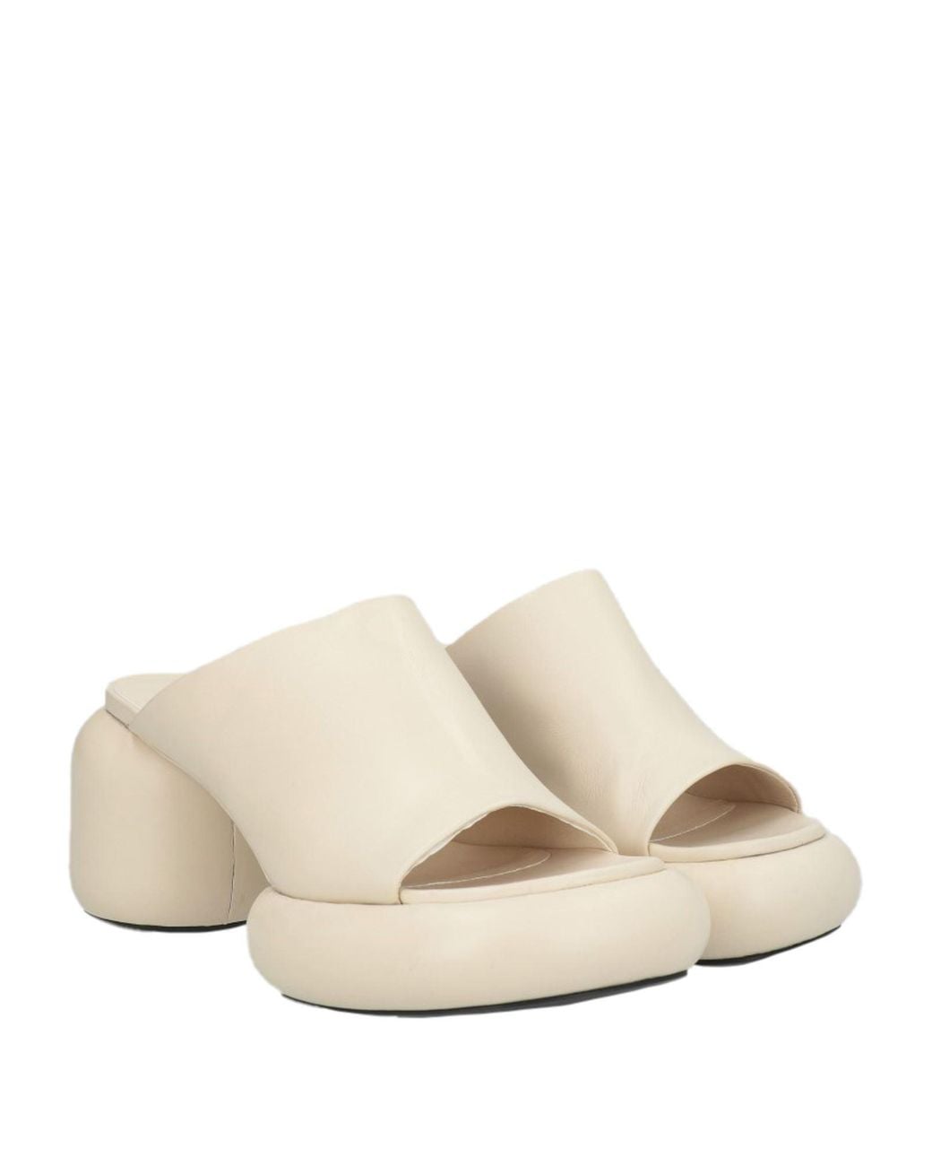 Jil Sander Natural Sandals Leather