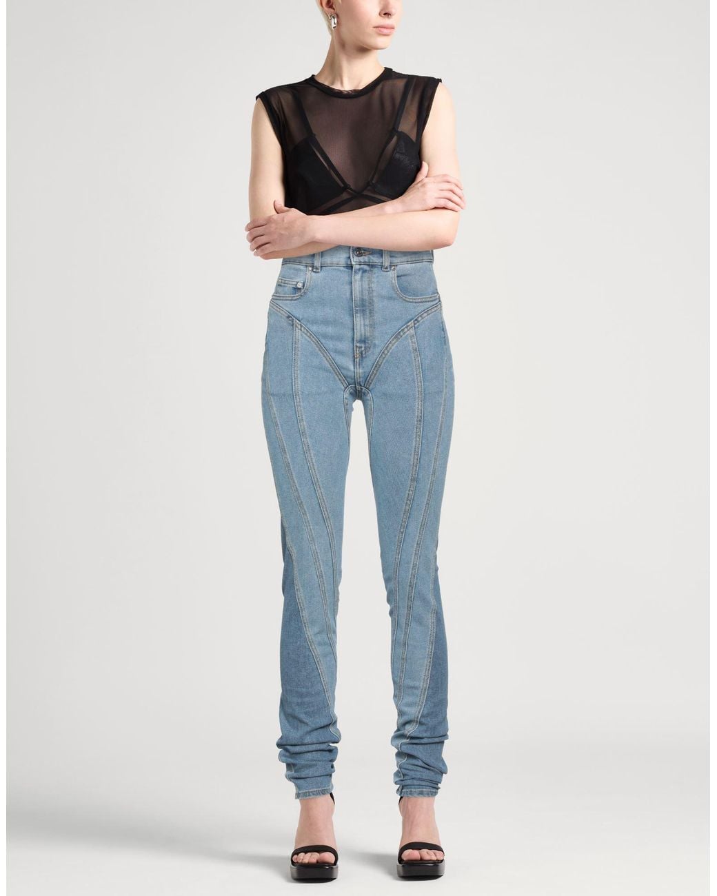 Mugler Blue Jeans