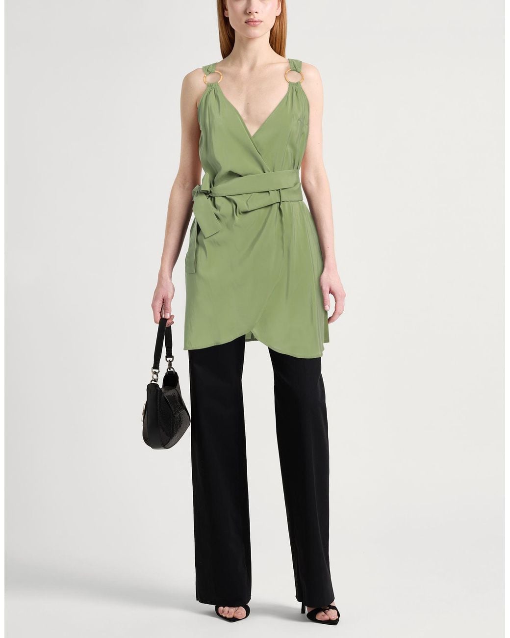 Top Jijil de color Green