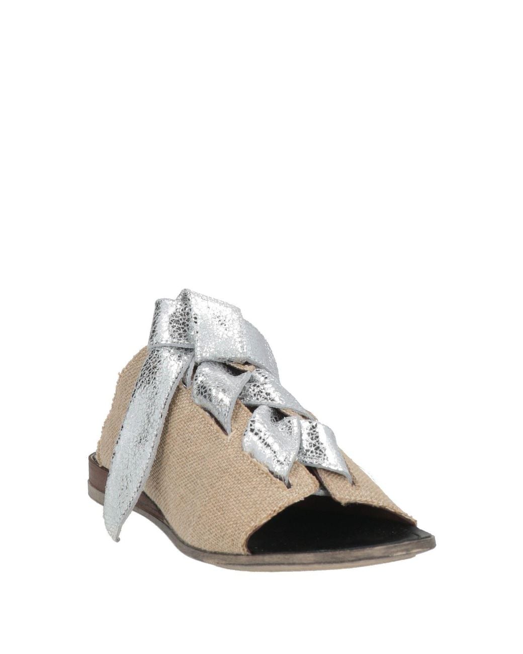 LE BOHÉMIEN White Sandals Textile Fibers