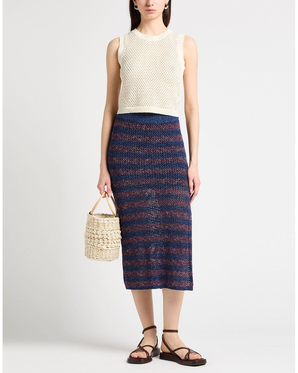 Jupe midi Rag & Bone en coloris Blue