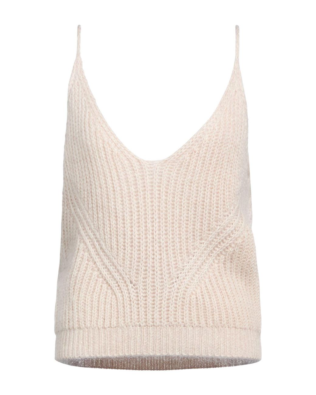 Eleventy White Blush Top Wool, Mohair Wool, Silk, Polyester