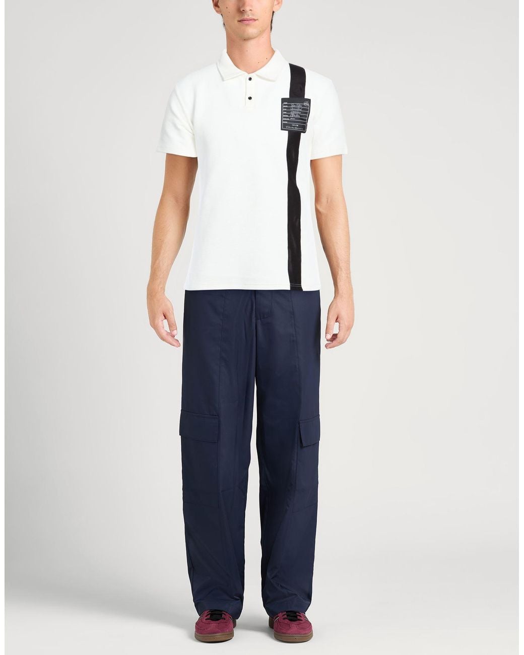 Takeshy Kurosawa White Polo Shirts for men