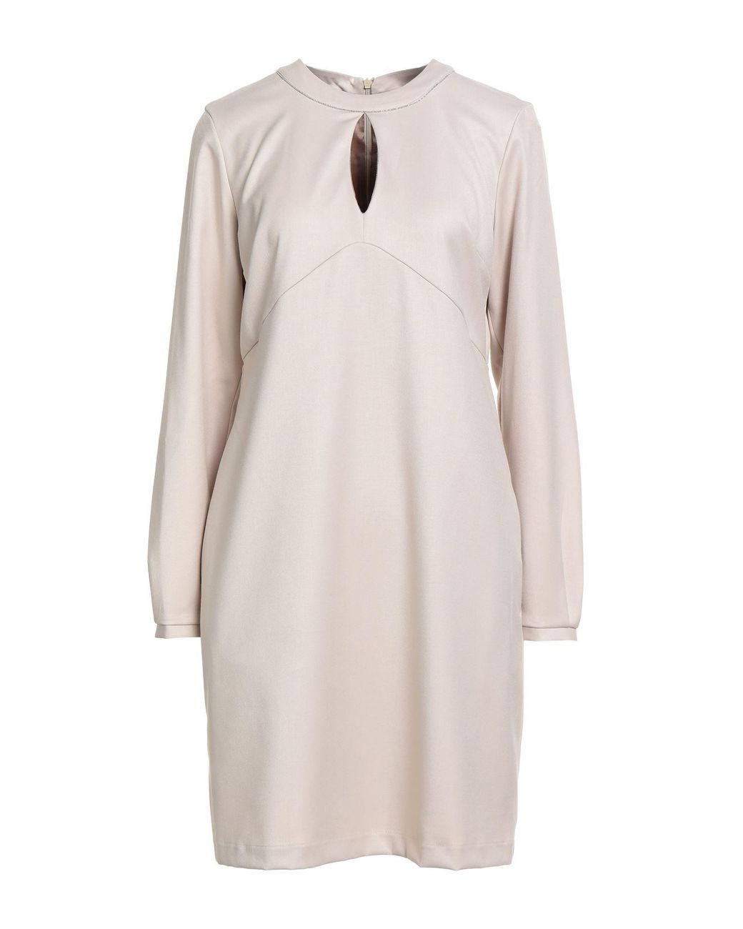 Camicettasnob White Mini Dress Polyester, Viscose, Elastane