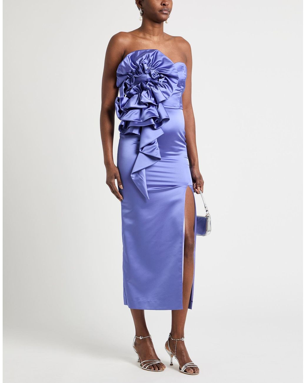 Nora Barth Purple Midi Dress