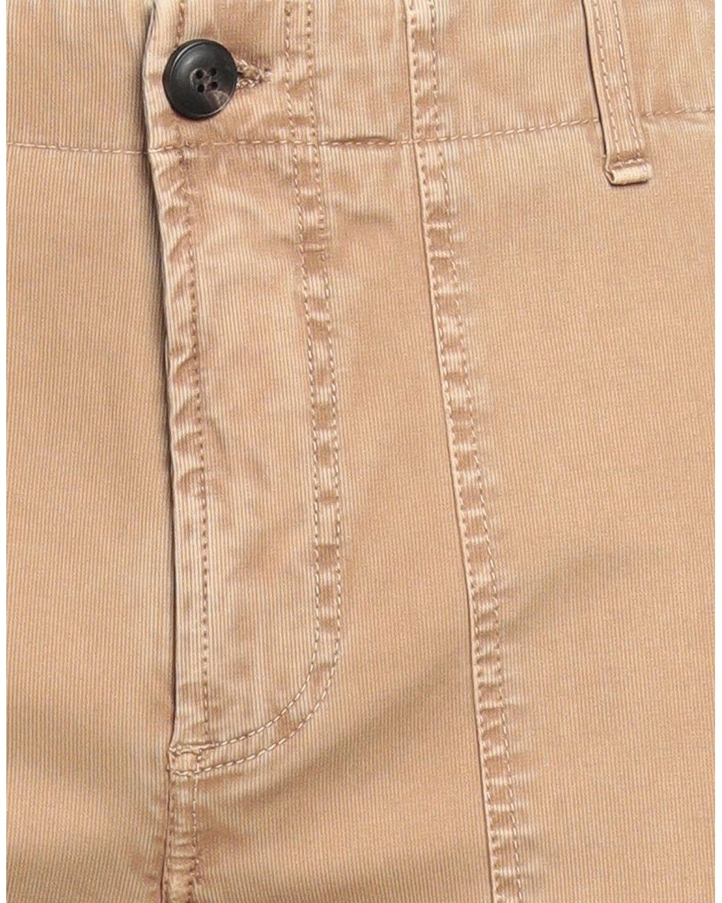 White Sand Natural Pants Cotton, Elastane for men