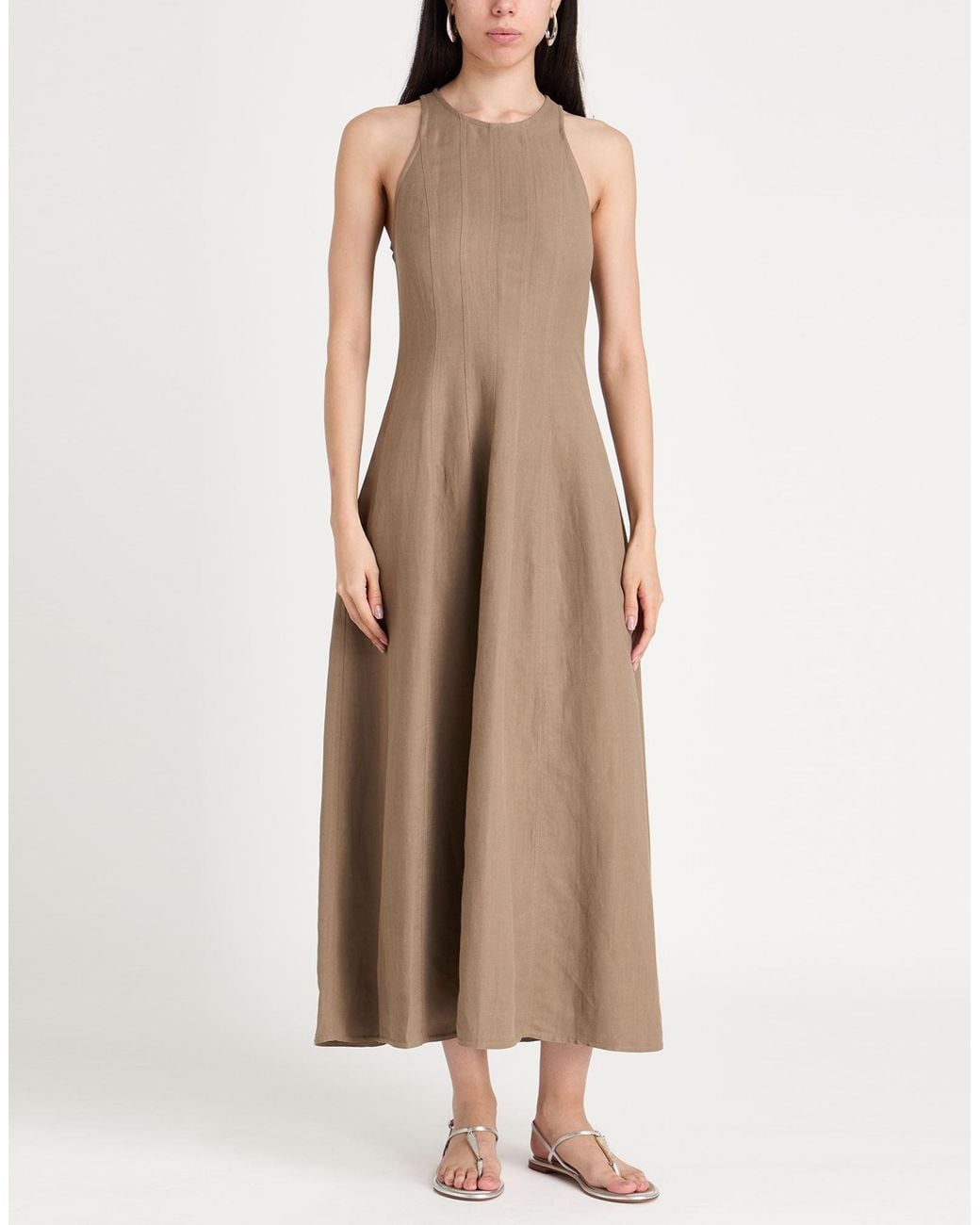 Brunello Cucinelli Natural Maxi Dresses