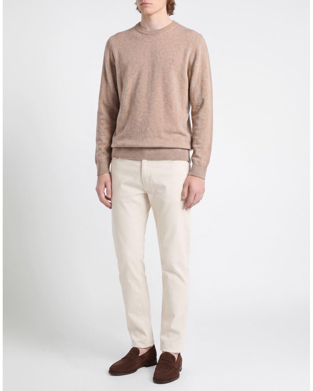 Brooksfield Pink Sweater Virgin Wool for men