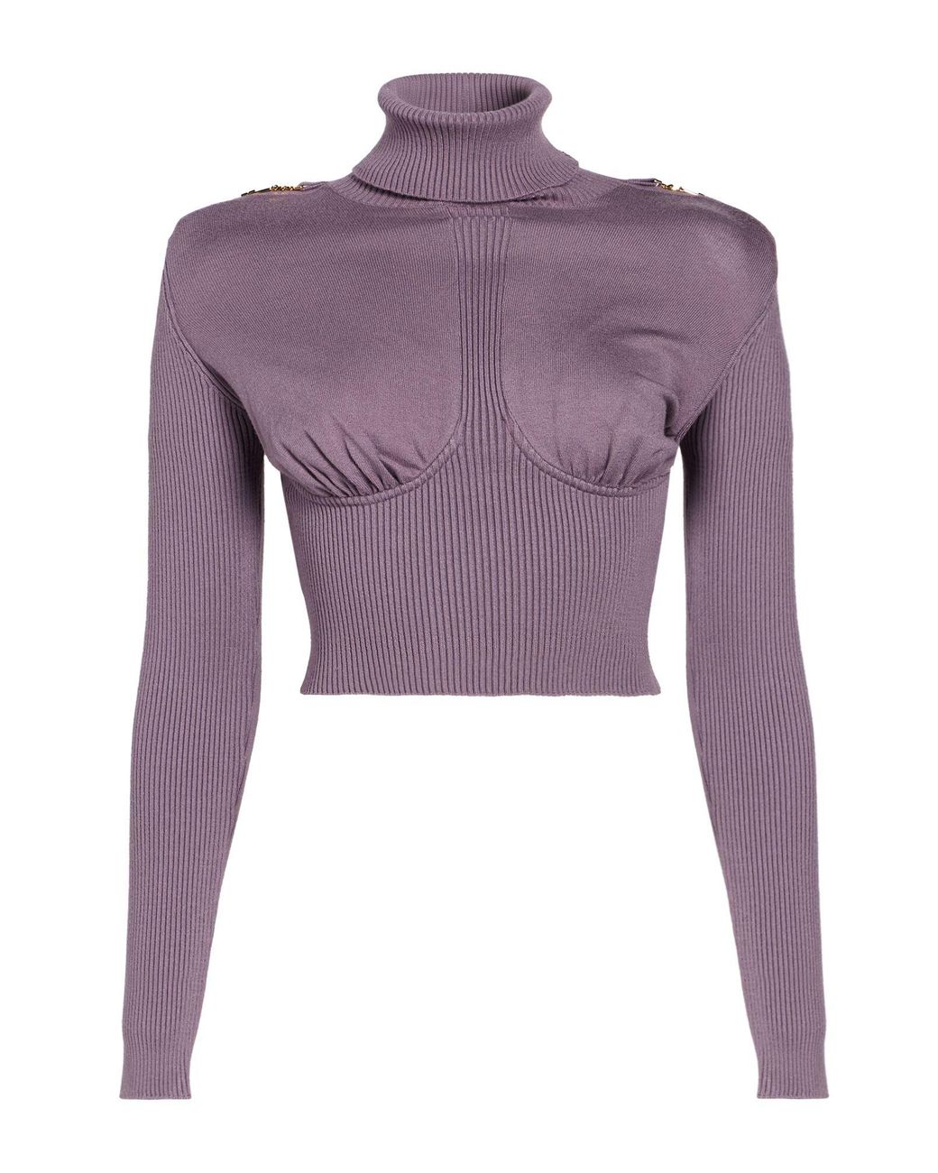 Elisabetta Franchi Purple Top Viscose, Polyester, Polyamide