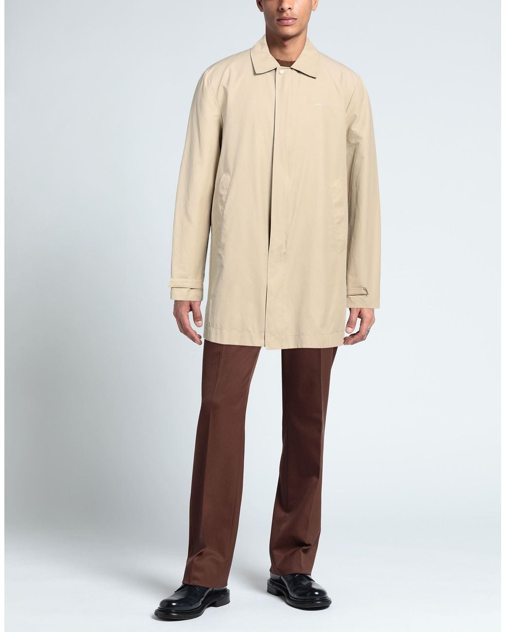 Harmont & Blaine Natural Overcoat & Trench Coat Cotton, Nylon for men
