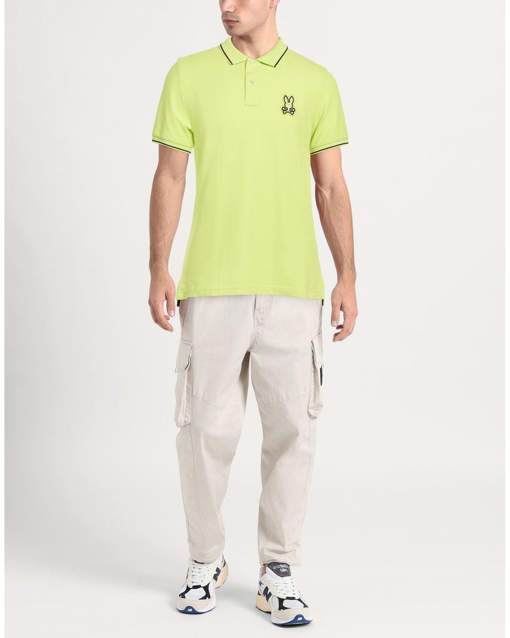 Psycho Bunny Yellow Polo Shirt for men